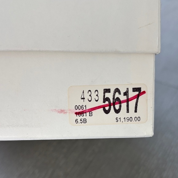 Alexander McQueen Black Heeled Boots with Silver Tips - Picture 5 of 5